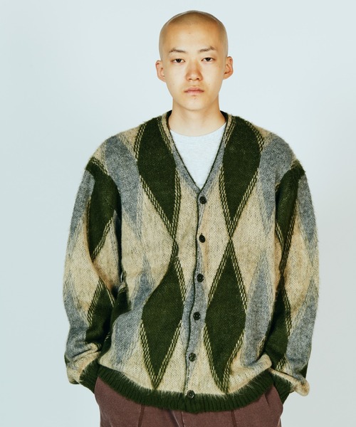 TOWNCRAFT / タウンクラフト SHAGGY VINTAGE PATTERN CARDIGAN
