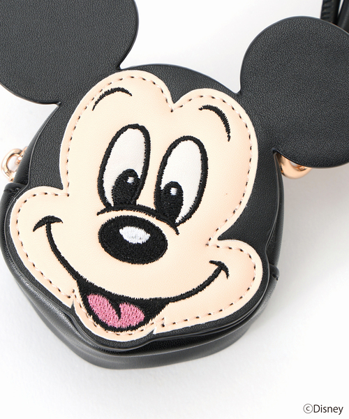 ミッキー　アクセサリー ディズニー] ミッキー ペンダント ネックレス ダイヤモンド 10金