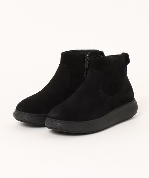 fitflop(フィットフロップ)の「iQ-COMFF SUEDE ZIP ANKLE BOOTS / iQ-COMFF スエード ジップ アンクル ブーツ(ブーツ・レディース・ブラック/ベージュ・25cm/24cm/23cm/22cm)」の6枚目の写真