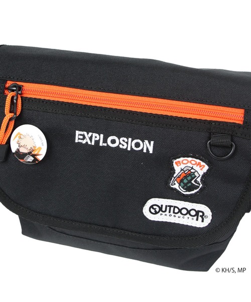 OUTDOOR PRODUCTS(アウトドアプロダクツ)の「【僕のヒーローアカデミア×OUTDOOR PRODUCTS】 缶バッチ付きフラップショルダー(ショルダーバッグ・レディース・グレー/ターコイズブルー/スカイブルー/オレンジ・FREE)」の15枚目の写真