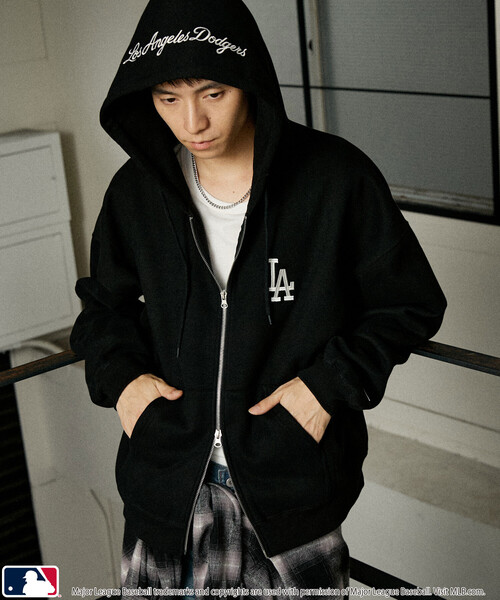 MLB/メジャーリーグベースボール 別注 SWEAT ZIP HOODIE/ジップアップ