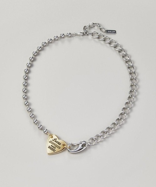 GOLDY(ゴールディ)の「【GOLDY】 ルーカス ハート ID プレート ネックレス 3250401(ネックレス・レディース・シルバー系1/シルバー/ゴールド・FREE)」の6枚目の写真