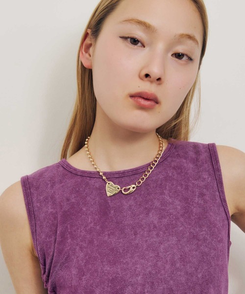 GOLDY(ゴールディ)の「【GOLDY】 ルーカス ハート ID プレート ネックレス 3250401(ネックレス・レディース・シルバー系1/シルバー/ゴールド・FREE)」の11枚目の写真