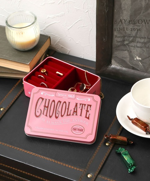 BAYFLOW(ベイフロー)の「SWEETSジュエリーBOX(チョコレート)(収納グッズ・レディース・ピンク・0)」の1枚目の写真