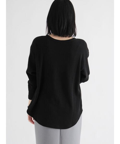 sm2rhythm(サマンサモスモスリズム)の「前後2wayヘンリーネックプルオーバー(Tシャツ/カットソー・レディース・レッド/キナリ/ブラック・F)」の14枚目の写真