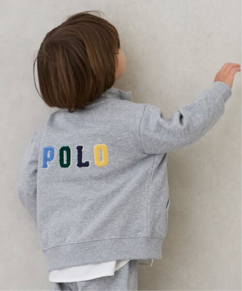 petit main（プティマイン）の「【POLO BCS】ジップハオリ（パーカー・キッズ・ネイビー/ライトピンク/トップグレー・90cm/80ｃｍ/130cm/120cm/100cm/110cm）」の4枚目の写真