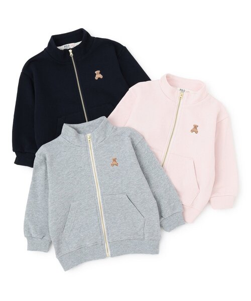 petit main（プティマイン）の「【POLO BCS】ジップハオリ（パーカー・キッズ・ネイビー/ライトピンク/トップグレー・90cm/80ｃｍ/130cm/120cm/100cm/110cm）」の15枚目の写真