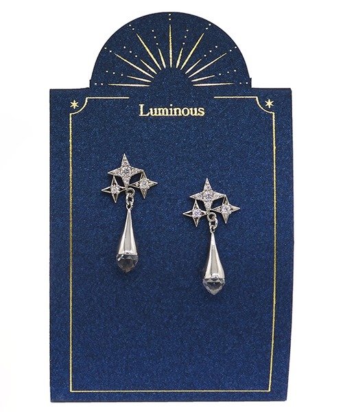 Zoule（ゾーラ）の「Zoule ゾーラ：Luminous　ルミナスシリーズ　drop　luminous　ピアス（ピアス（両耳用）・レディース・シルバー/ゴールド・FREE）」の8枚目の写真