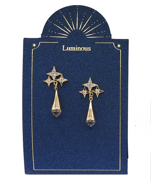 Zoule（ゾーラ）の「Zoule ゾーラ：Luminous　ルミナスシリーズ　drop　luminous　ピアス（ピアス（両耳用）・レディース・シルバー/ゴールド・FREE）」の9枚目の写真