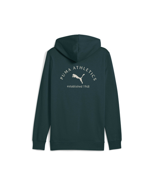 PUMA(プーマ)の「PUMA プーマ メンズ プーマ クラス グラフィック フーディ 裏起毛(パーカー・メンズ・ダークグリーン/グレイッシュベージュ・X-SMALL/LARGE/X-LARGE/SMALL/MEDIUM)」の9枚目の写真