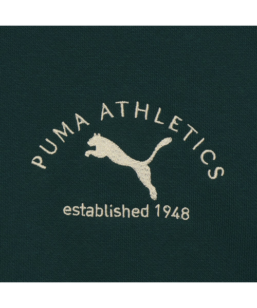 PUMA(プーマ)の「PUMA プーマ メンズ プーマ クラス グラフィック フーディ 裏起毛(パーカー・メンズ・ダークグリーン/グレイッシュベージュ・X-SMALL/LARGE/X-LARGE/SMALL/MEDIUM)」の11枚目の写真