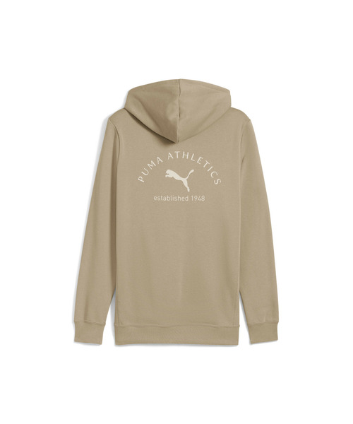 PUMA(プーマ)の「PUMA プーマ メンズ プーマ クラス グラフィック フーディ 裏起毛(パーカー・メンズ・ダークグリーン/グレイッシュベージュ・X-SMALL/LARGE/X-LARGE/SMALL/MEDIUM)」の4枚目の写真