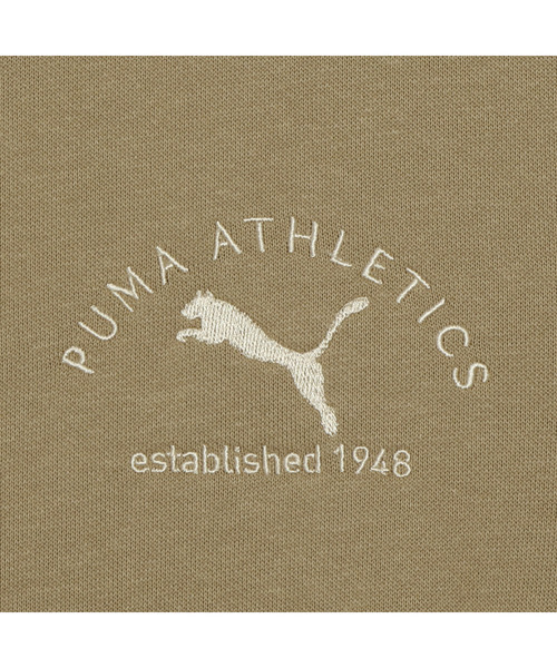 PUMA(プーマ)の「PUMA プーマ メンズ プーマ クラス グラフィック フーディ 裏起毛(パーカー・メンズ・ダークグリーン/グレイッシュベージュ・X-SMALL/LARGE/X-LARGE/SMALL/MEDIUM)」の6枚目の写真