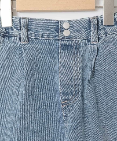 a.v.v（アーヴェヴェ）の「[120-160]ケミカルデニムワイドパンツ（デニムパンツ・キッズ・ダークインディゴブルー/チャコールグレー・120/130/140/150/160）」の16枚目の写真
