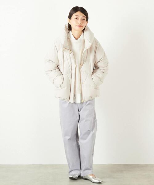 セール】【ストレッチカシュネックピュアダウン】（ダウンジャケット