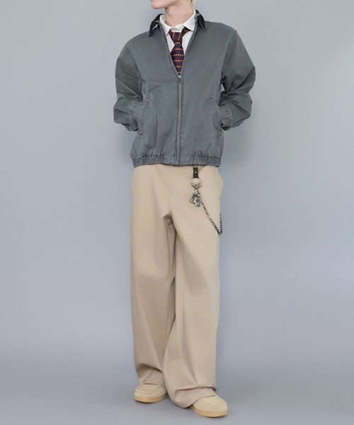 SPINNS（スピンズ）の「チノパンツ/バギーワイドシルエット（チノパンツ・メンズ・ブラック/カーキ/ベージュ・L/M）」の4枚目の写真