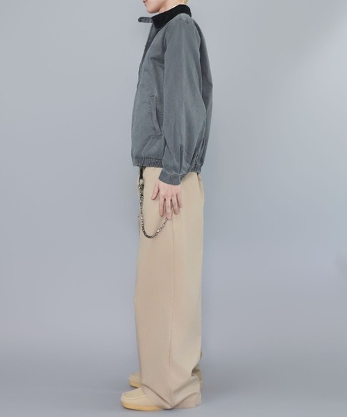 SPINNS（スピンズ）の「チノパンツ/バギーワイドシルエット（チノパンツ・メンズ・ブラック/カーキ/ベージュ・L/M）」の5枚目の写真