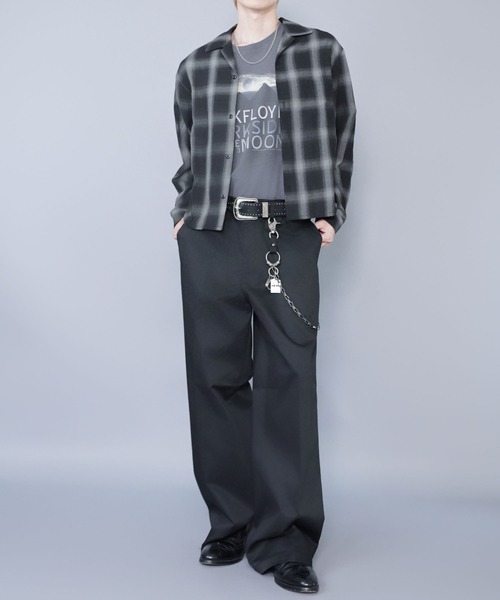 SPINNS（スピンズ）の「チノパンツ/バギーワイドシルエット（チノパンツ・メンズ・ブラック/カーキ/ベージュ・L/M）」の18枚目の写真