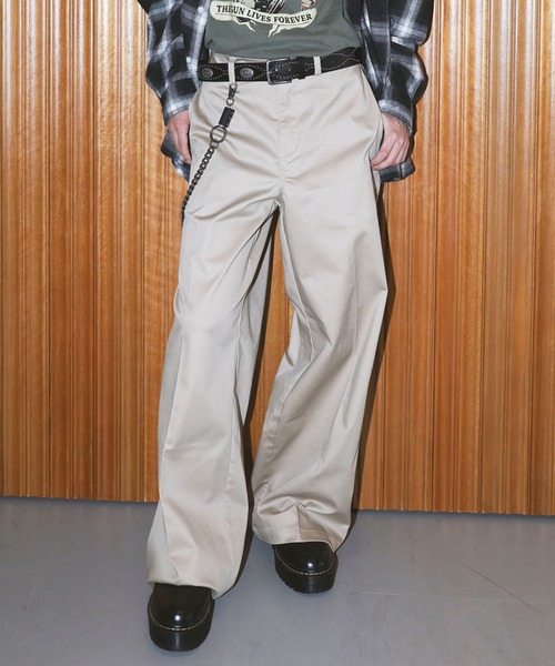 SPINNS（スピンズ）の「チノパンツ/バギーワイドシルエット（チノパンツ・メンズ・ブラック/カーキ/ベージュ・L/M）」の19枚目の写真