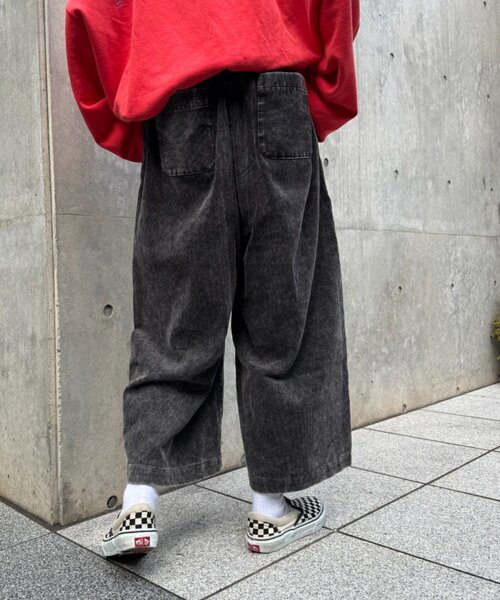 セール】【SOUNDS GOOOOD】製品染めコーデュロイベルテッドクロップド