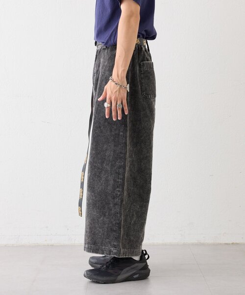 セール】【SOUNDS GOOOOD】製品染めコーデュロイベルテッドクロップド