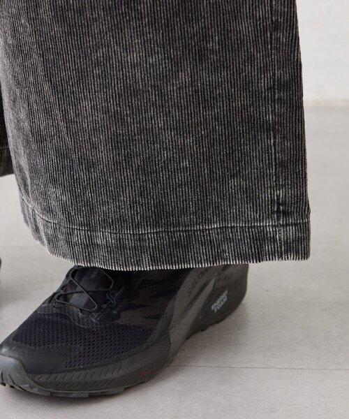 SOUNDSGOOOOD（サウンズグッド）の「【SOUNDS GOOOOD】製品染めコーデュロイベルテッドクロップドスケーターパンツ（その他パンツ・レディース・ブラック・ONE SIZE）」の12枚目の写真