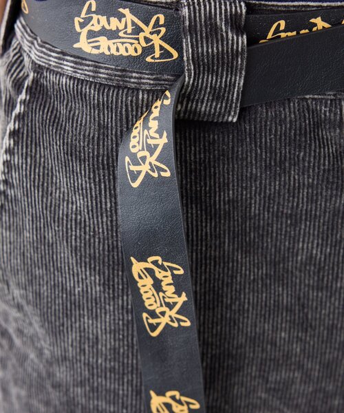 SOUNDSGOOOOD（サウンズグッド）の「【SOUNDS GOOOOD】製品染めコーデュロイベルテッドクロップドスケーターパンツ（その他パンツ・レディース・ブラック・ONE SIZE）」の16枚目の写真