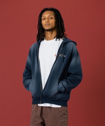 XLARGE | SPRAY DYED ZIP UP HOODED SWEATSHIRT(パーカー)
