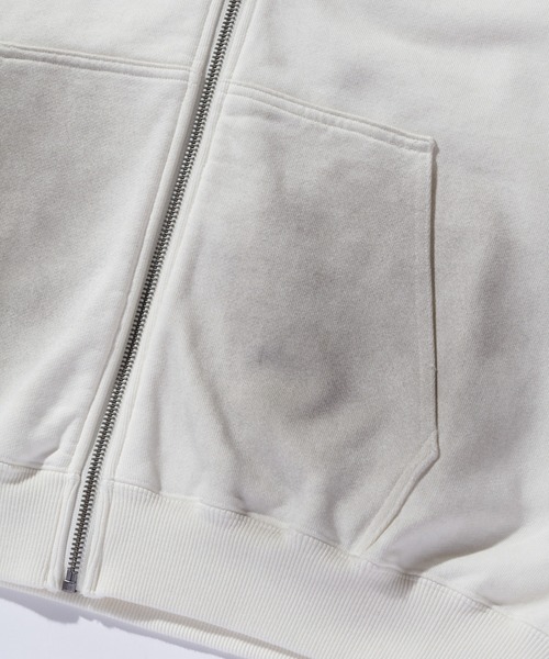 XLARGE（エクストララージ）の「SPRAY DYED ZIP UP HOODED SWEATSHIRT（パーカー・メンズ・ブラック/オフホワイト/ネイビー・S/M/L/XL）」の18枚目の写真