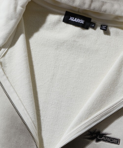 XLARGE（エクストララージ）の「SPRAY DYED ZIP UP HOODED SWEATSHIRT（パーカー・メンズ・ブラック/オフホワイト/ネイビー・S/M/L/XL）」の20枚目の写真