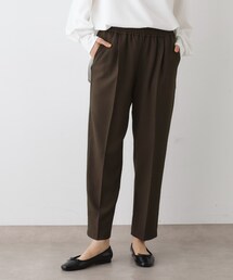 【ウエストゴム・洗える】コンフォートテーパードパンツ