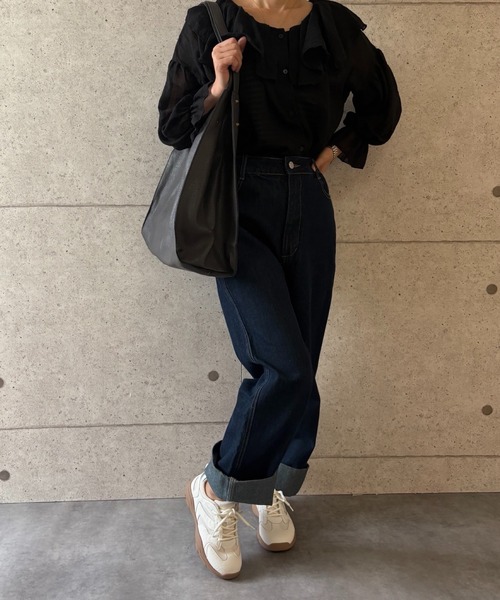 ALL BLACK（オールブラック）の「【厚底/4cm/カップインソール】ローカット レトロスニーカー（スニーカー・レディース・ホワイト/イエロー・37/39/38/36）」の3枚目の写真
