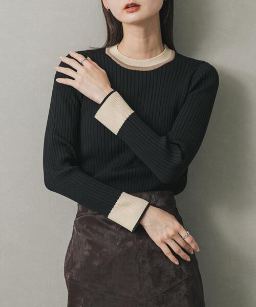 セーターさま専用 セール】『WEB限定』バイカラーコンパクトセーター（ニット