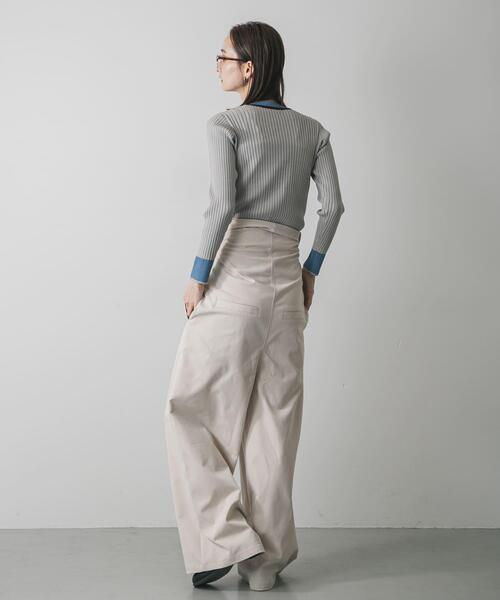 セール】『WEB限定』バイカラーコンパクトセーター（ニット/セーター