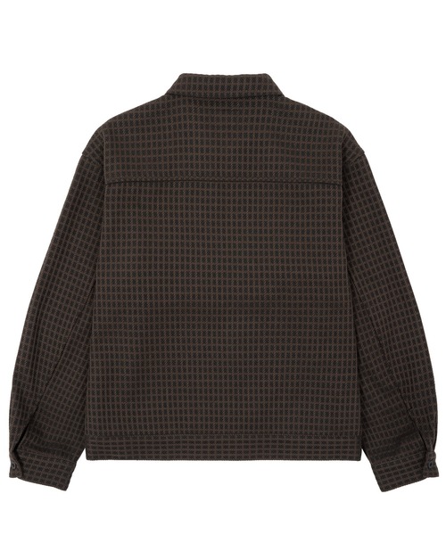 HUF(ハフ)の「WAFFLE WEAVING ZIP LS SHIRT(シャツ/ブラウス・メンズ・ブラック/ベージュ・S/M/L/XL)」の3枚目の写真