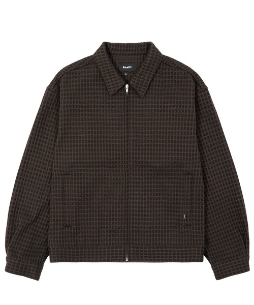 HUF(ハフ)の「WAFFLE WEAVING ZIP LS SHIRT(シャツ/ブラウス・メンズ・ブラック/ベージュ・S/M/L/XL)」の19枚目の写真