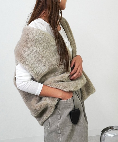 フェイクファーベスト HONEYSUCKLE ROSE(ハニーサックルローズ)【レディース】フェイクファー