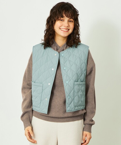 MACKINTOSH PHILOSOPHY（ﾏｯｷﾝﾄｯｼｭ ﾌｨﾛｿﾌｨｰ）の「GREY LABEL【FELTON VEST（フェルトンベスト）】（ベスト・レディース・ブラック/ブルー/オフホワイト・2）」の3枚目の写真