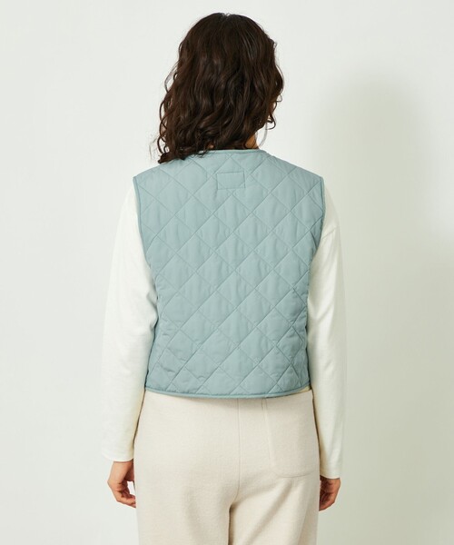 MACKINTOSH PHILOSOPHY（ﾏｯｷﾝﾄｯｼｭ ﾌｨﾛｿﾌｨｰ）の「GREY LABEL【FELTON VEST（フェルトンベスト）】（ベスト・レディース・ブラック/ブルー/オフホワイト・2）」の9枚目の写真