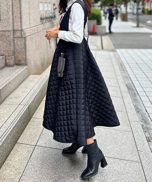 ST.ROONEY(セントルーニー)の「キルティングサロペット【低身長・小柄女性向け】(サロペット/オーバーオール・レディース・ブラック・XS)」の15枚目の写真