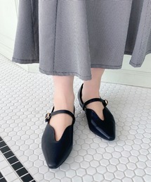 MISCH MASCH（ミッシュマッシュ）の「ベルトデザインフラットパンプス 45302（パンプス）」