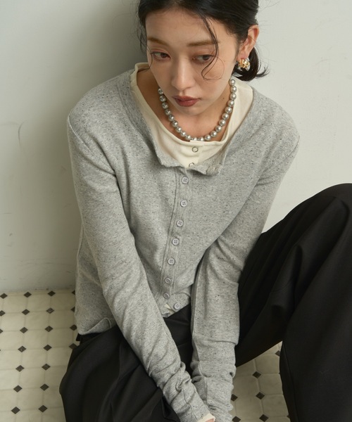 Lutim by u（ルチバイユー）の「Multi-Rib Cardigan/マルチリブ