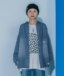 JEANASIS | 【みきのすけ企画】ライトオンスデニムシャツ/595523(シャツ/ブラウス)