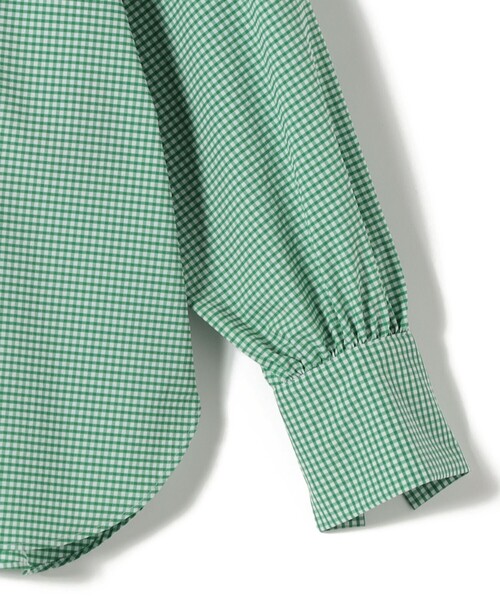 SHIPS(シップス)の「SHIPS Primary Navy Label:ストレッチ ギンガム ボウタイ ブラウス(シャツ/ブラウス・レディース・グリーン/ブラック/ネイビー・ONE SIZE)」の8枚目の写真