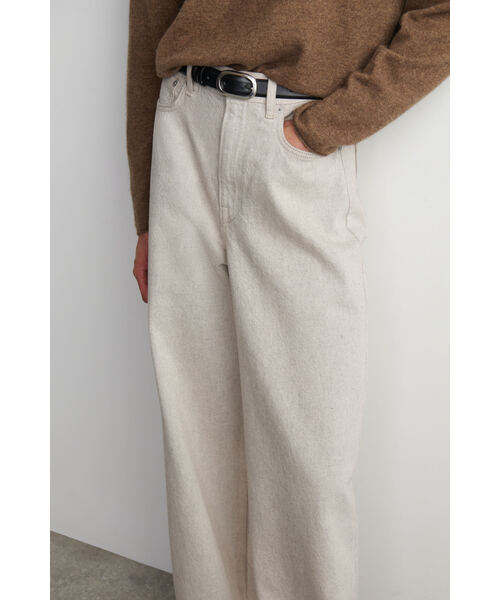 COS デニム ダイアルワイドレッグジーンズ ブラック サイズ24 ダイアル