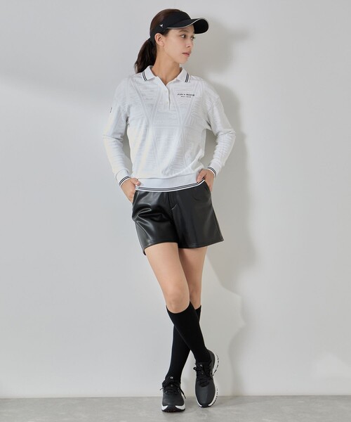 セール】ペナント柄JQ長袖ポロ（ポロシャツ）｜JUN&ROPE'（ジュン