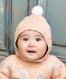 apres les cours | とんがりベビーニット帽(ニットキャップ/ビーニー)