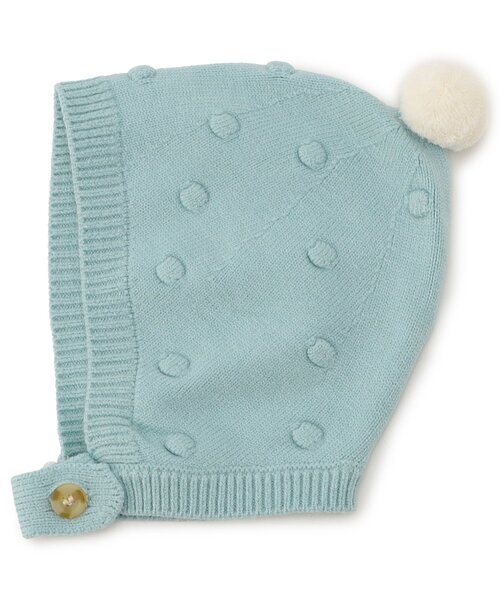 apres les cours（アプレレクール）の「とんがりベビーニット帽（ニットキャップ/ビーニー・キッズ・ミント/ピンク・48）」の10枚目の写真