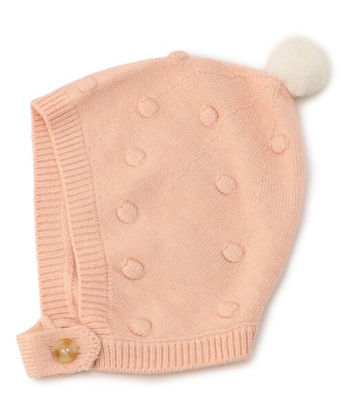 apres les cours（アプレレクール）の「とんがりベビーニット帽（ニットキャップ/ビーニー・キッズ・ミント/ピンク・48）」の11枚目の写真