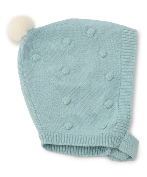 apres les cours（アプレレクール）の「とんがりベビーニット帽（ニットキャップ/ビーニー・キッズ・ミント/ピンク・48）」の12枚目の写真